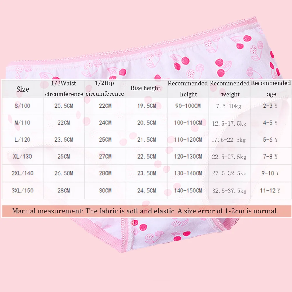 Girls Cute Cartoon Print Triangle Underwear Soft Skin Friendly Breathable Briefs All Seasons Daily Casual Girls Shorts