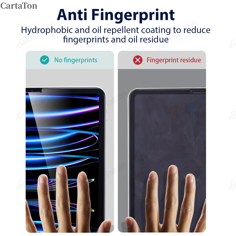 واقي شاشة من الزجاج المقسى لجهاز Ipad 10th 10.9 9th Generation Pro 11 12.9 13 2024 M2 M4 Mini 6 Air 5 4 7th 8th Gen 9.7 Film