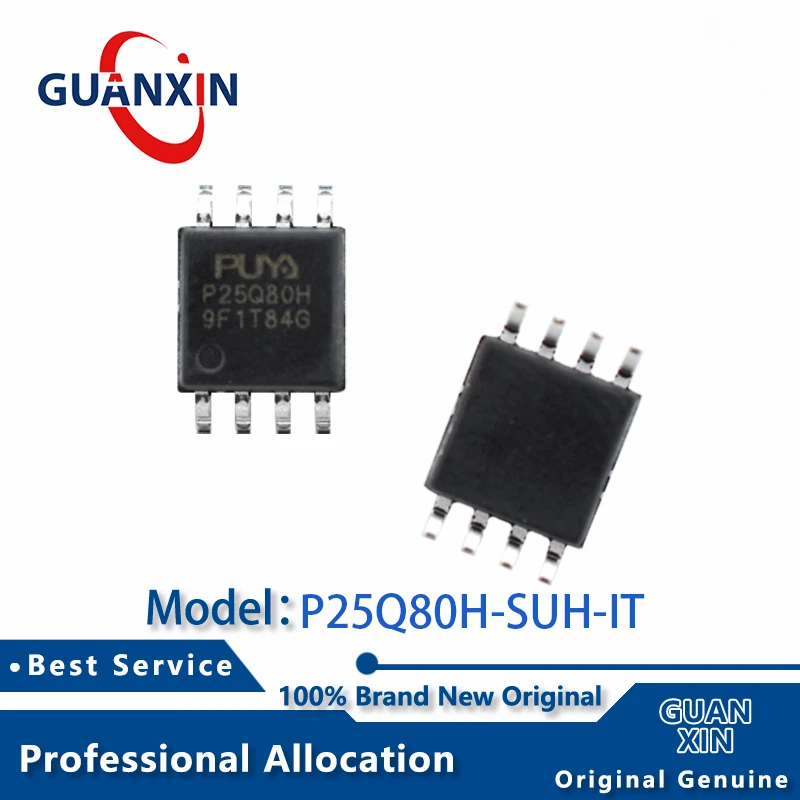 

100% New 5pcs/10pcs P25Q80H-SUH-IT SOP-8 Marking P25Q80H P25Q80