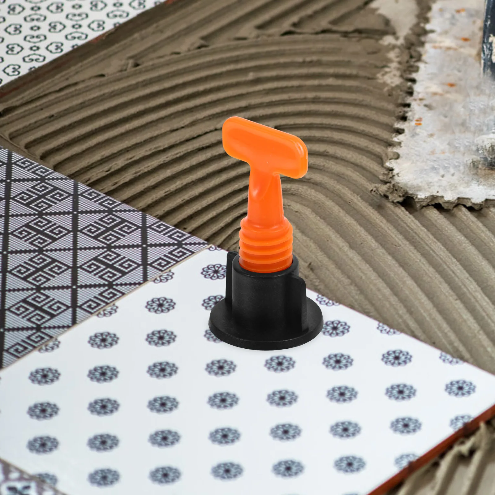 50 مجموعات أداة تسوية البلاط قابل للتعديل مجموعات تركيب البلاط شقة الكراك الحل قابلة لإعادة الاستخدام أداة تسوية البلاط