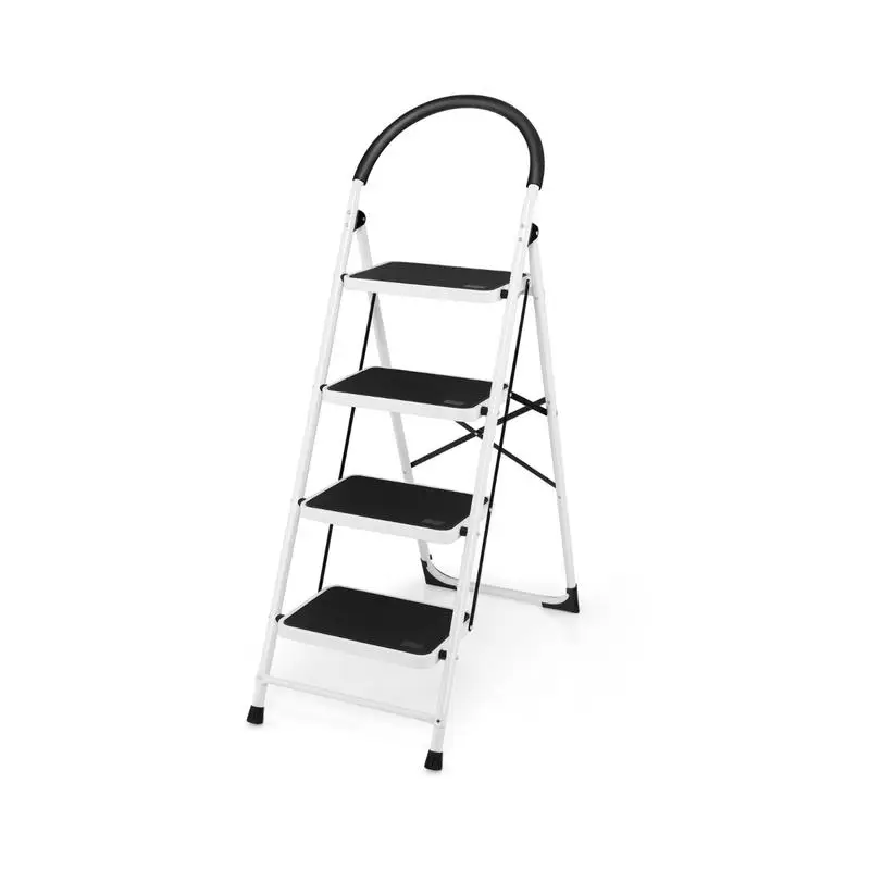 

4-Step Folding Ladder with Anti-Slip Pedal Platform 330Lbs Capacity