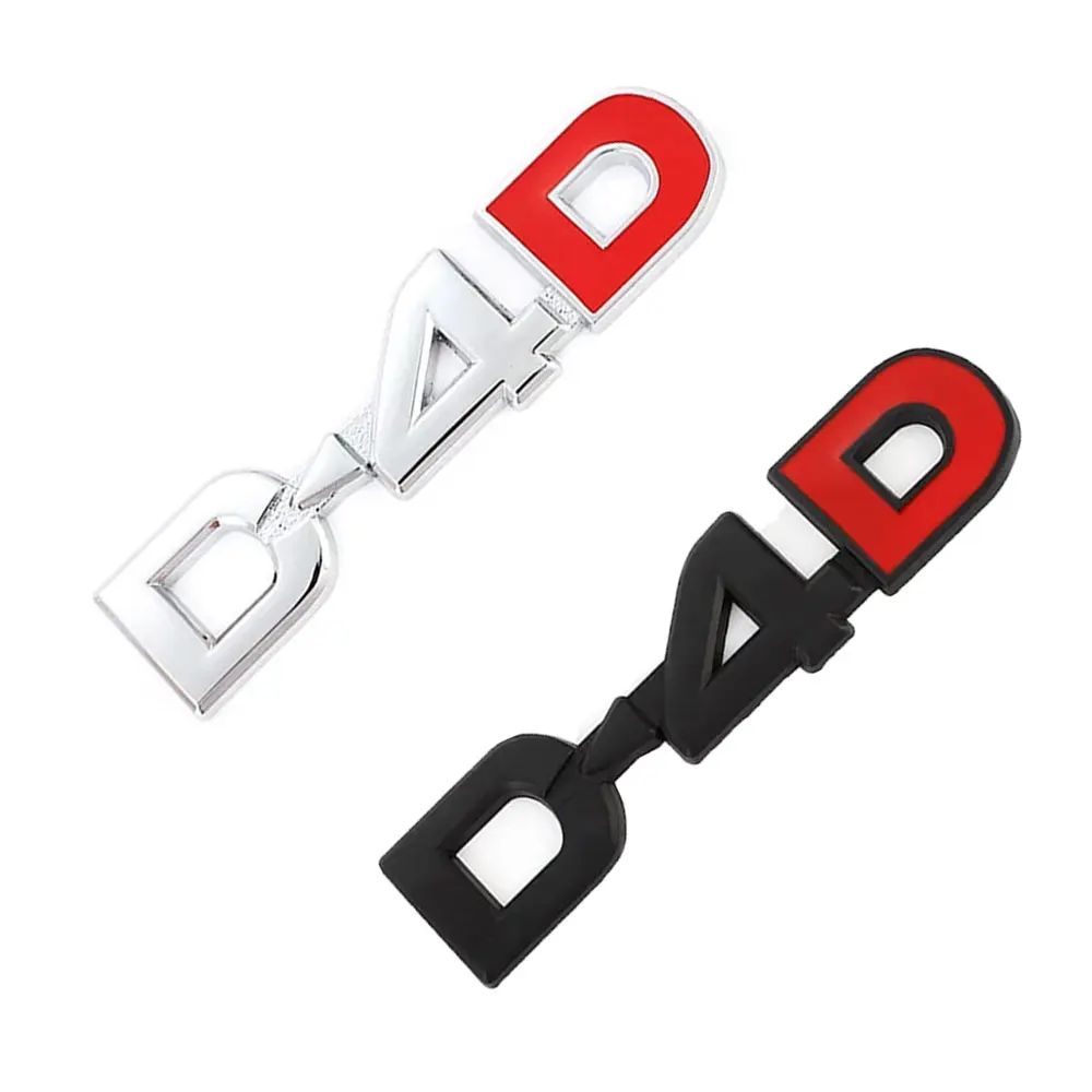 

3D Metal Logo Letters D4D Emblem Car Rear Trunk Sticker Decal Badge Accessories
