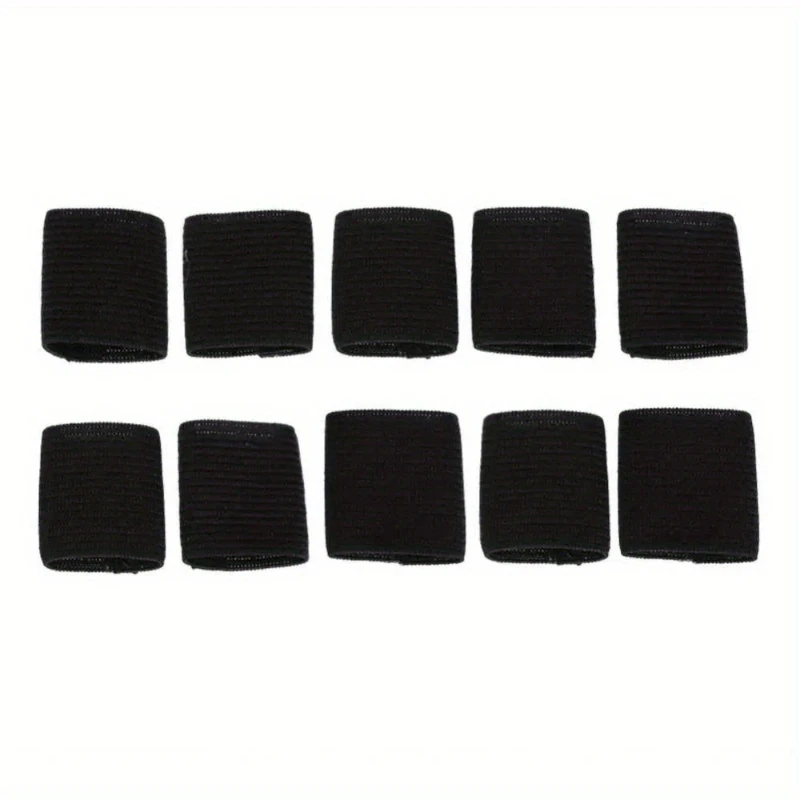 10 Uds. Funda protectora elástica para dedos soporte para artritis baloncesto bandas elásticas protección para los dedos ayuda envoltura recta