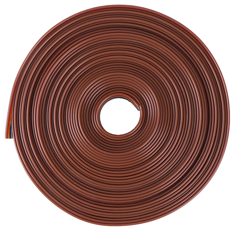 1roll 5 meters/lot  Color Rainbow Ribbon Cable Wire Ribbon Cable 10 WAY Flat Cable