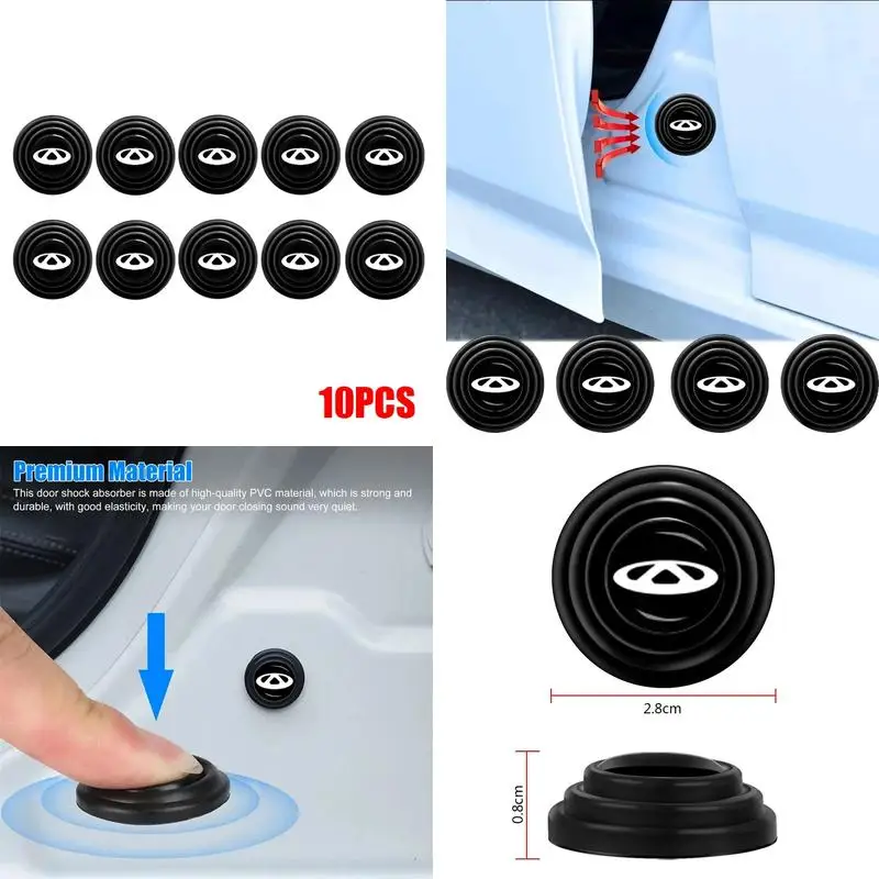 Chery Car Door Shock Absorber Cushion Rubber Buffer Pad For Tiggo 7 8 9 Omoda C5 C9 Jaecoo J7 J8 Anti-collision Quiet Accessorie