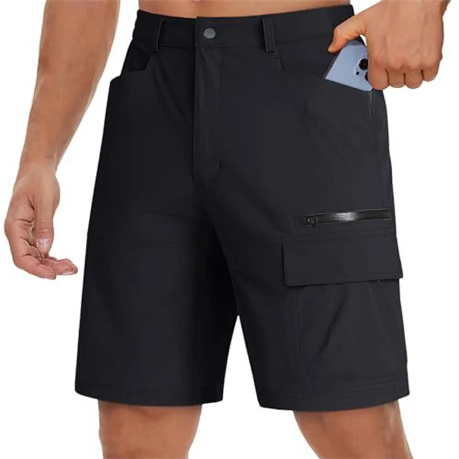 New Men's Summer Tooling Shorts Multi-pocket Outdoor Travel Pants