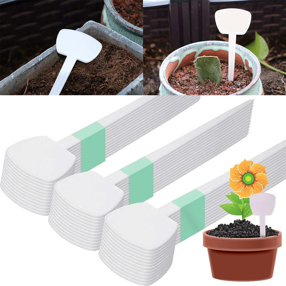 

PP Plastic 6-48PCS 19.5x4.9cm Plant Labels Diy Garden Decorating Tool Flower Pot Landing Tags Flower Vegetable Potted Sign Stake