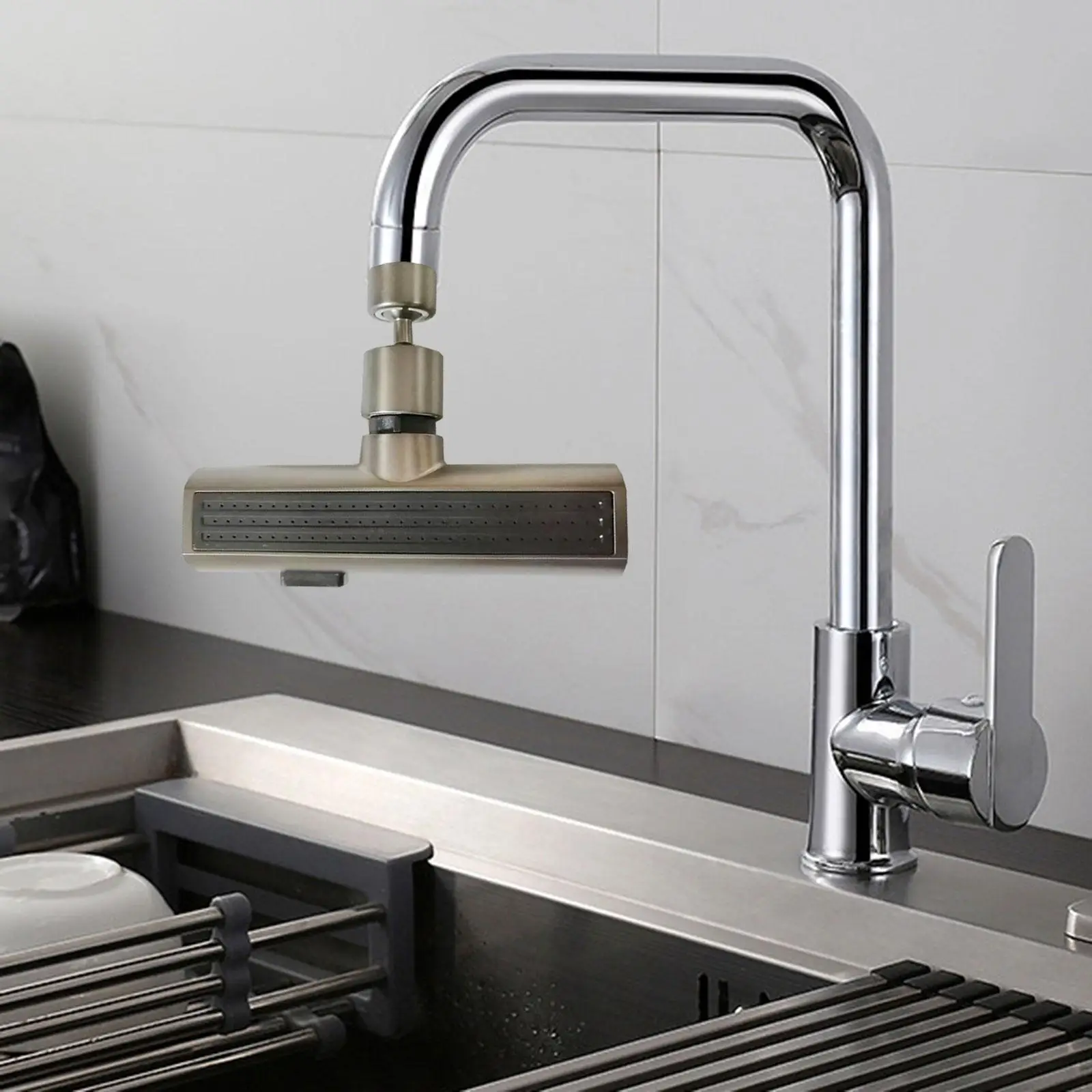 

Waterfall Kitchen Faucet Waterfall Kitchen Tap Practical Rotatable Flexible Universal Kitchen Sink Tap for Home Kitchen Sink