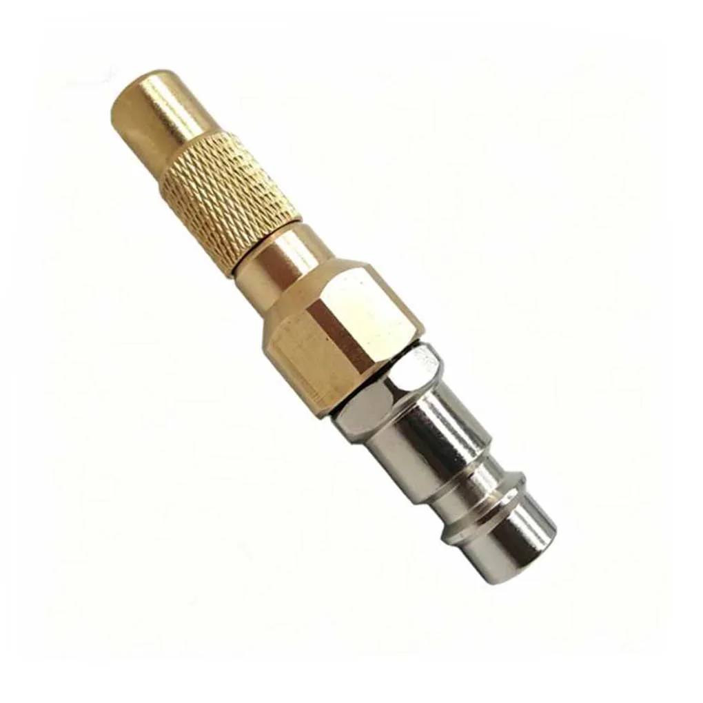 G1/4 Quick Connect Air Compressor Nozzle Brass Screw Tire Inflation Connector for Milton Type DIN Type Fittings