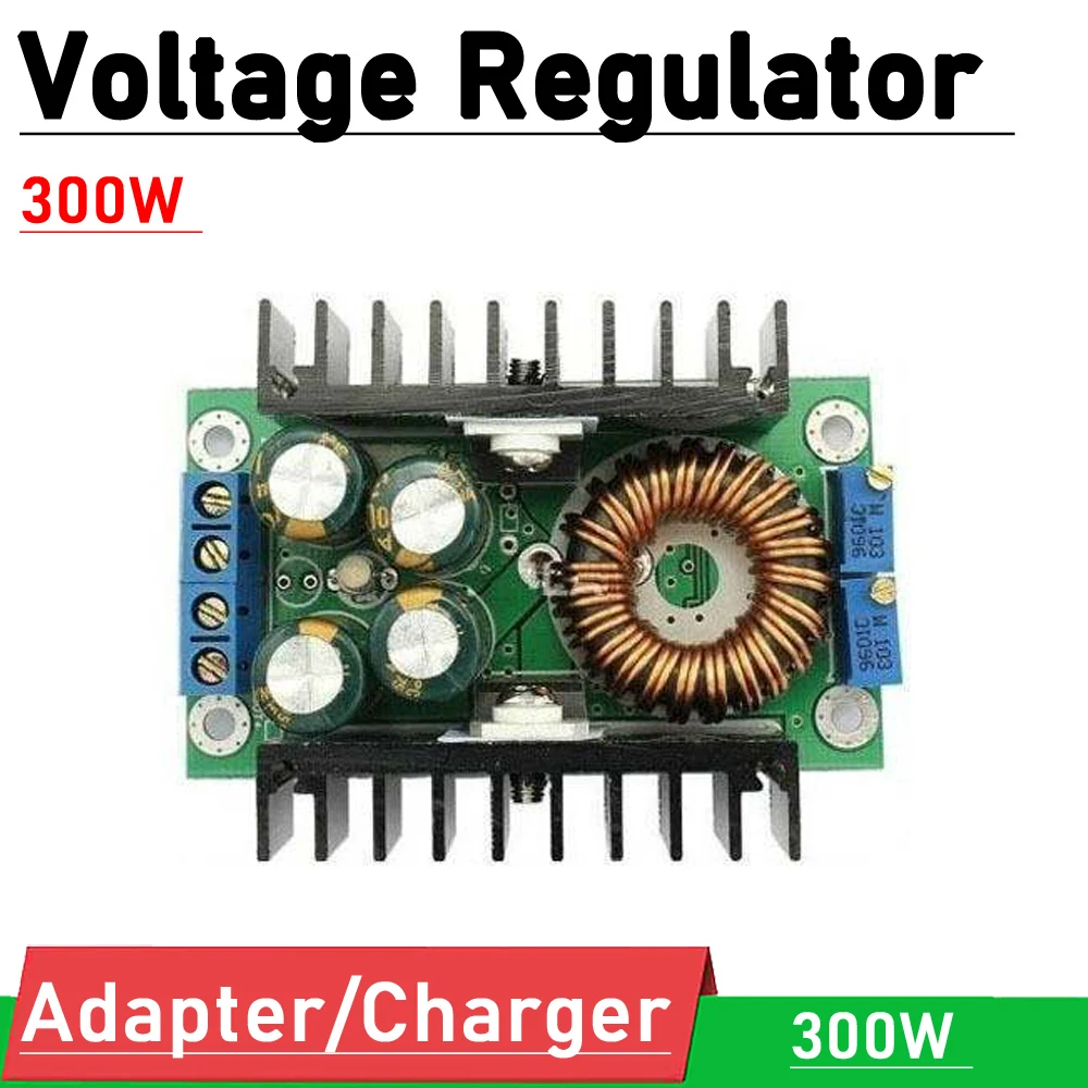 전원 어댑터/충전기 DC 7 ~ 40V ~ DC 1.2 ~ 35V 8A 300W 가변 전압 레귤레이터 벅 컨버터 모듈 노트북 전원 공급 장치