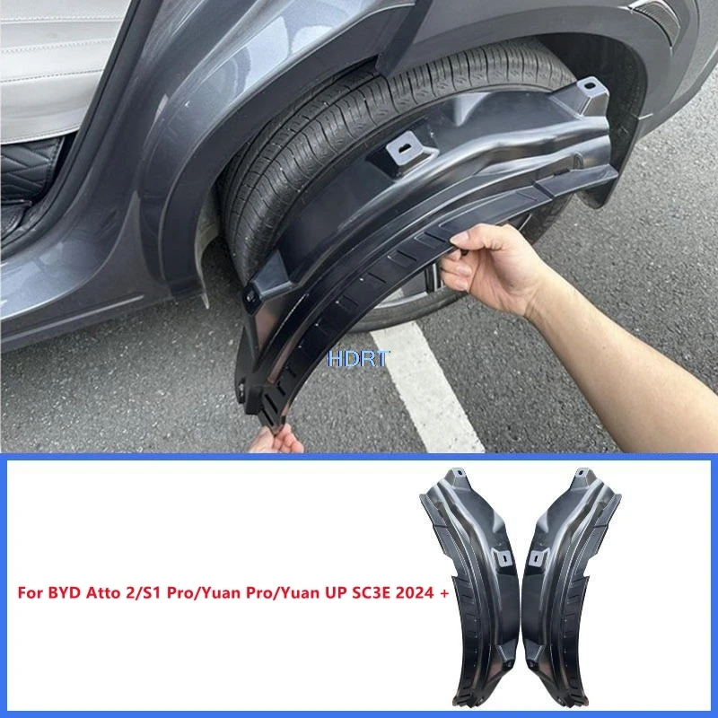 

Car Style Rear Wheel Fender For BYD Atto 2/S1 Pro/Yuan Pro/Yuan UP SC3E 2024 + Inner Mudguard Mud Flap Splash Cover Accessories