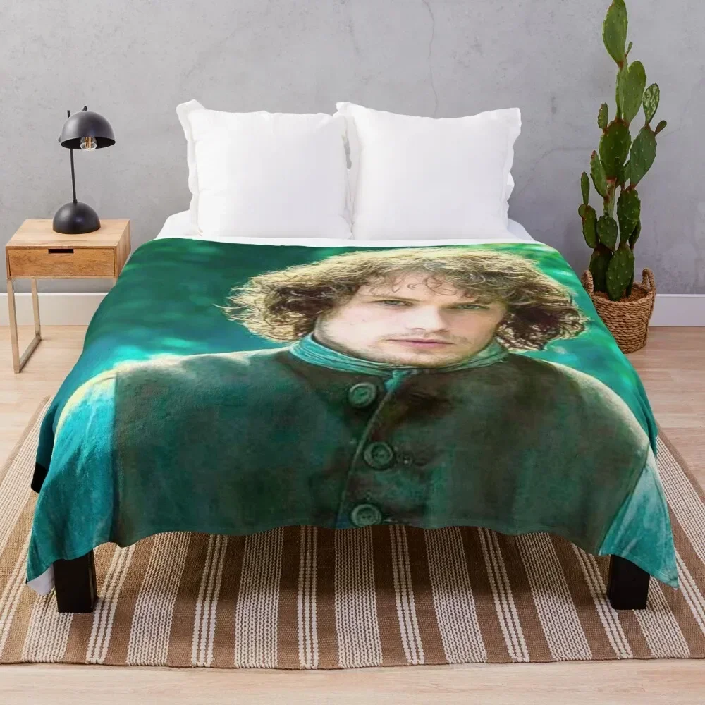 

Sam Heughan Throw Blanket Luxurious Soft Fuzzy Blanket for Sofa Bed