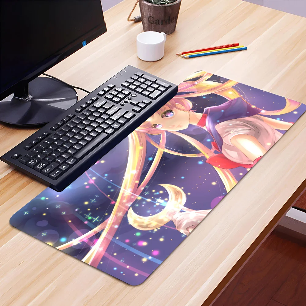 

1pc hot anime cute S-Sailor Moon Non-slip Mouse Pad Suitable For Office Computers Laptops E-sports Game Desk Mats XXL Keyboard