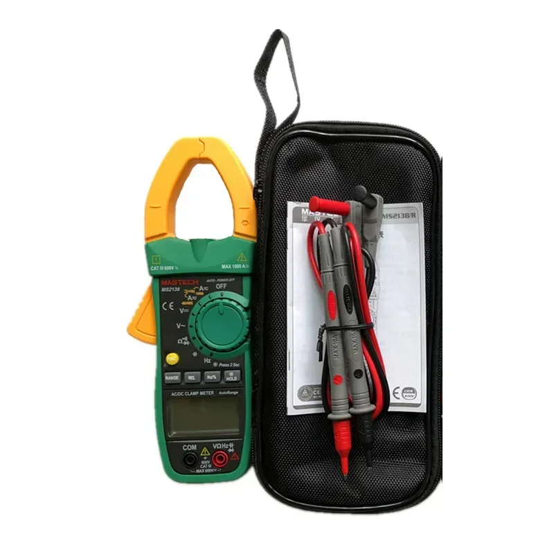 

MS2138 Digital Clamp Meter Multimeter 4000 Counts Voltmeter AC/DC Current 1000A Voltage Indicator Resistance Capacitance Tester