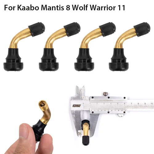 Vástago de válvula de neumático doblado de 45 grados para neumáticos sin cámara, pezón Kaabo Mantis 8, Wolf Warrior 11, Wolf King, e-scooter