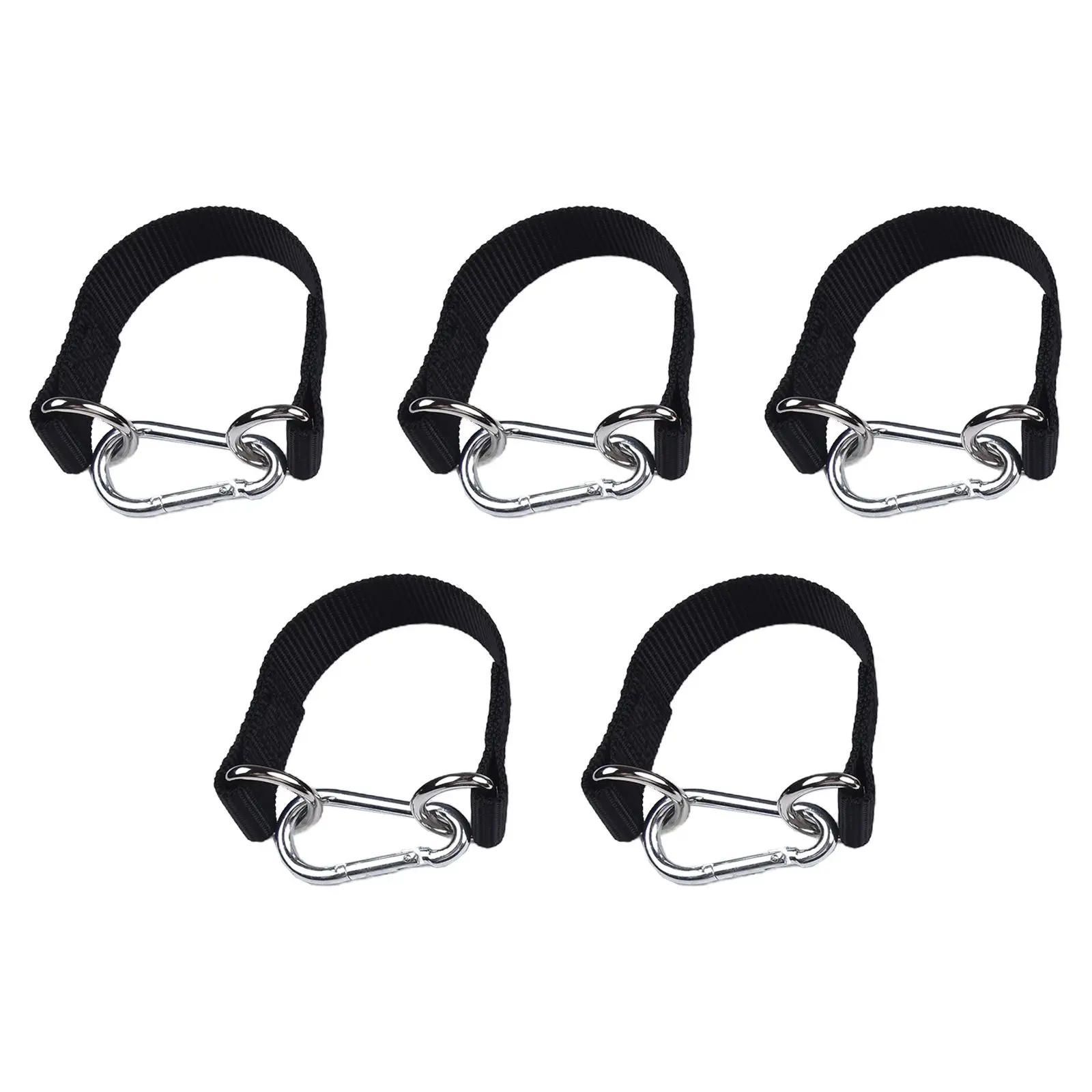 

5 шт. ремней для подвесных качелей, сверхпрочные крюки-кольца, подвесные ремни для спортзала, удлинительные ремни 20/30/40/50 см, нейлоновые, для использования на улице