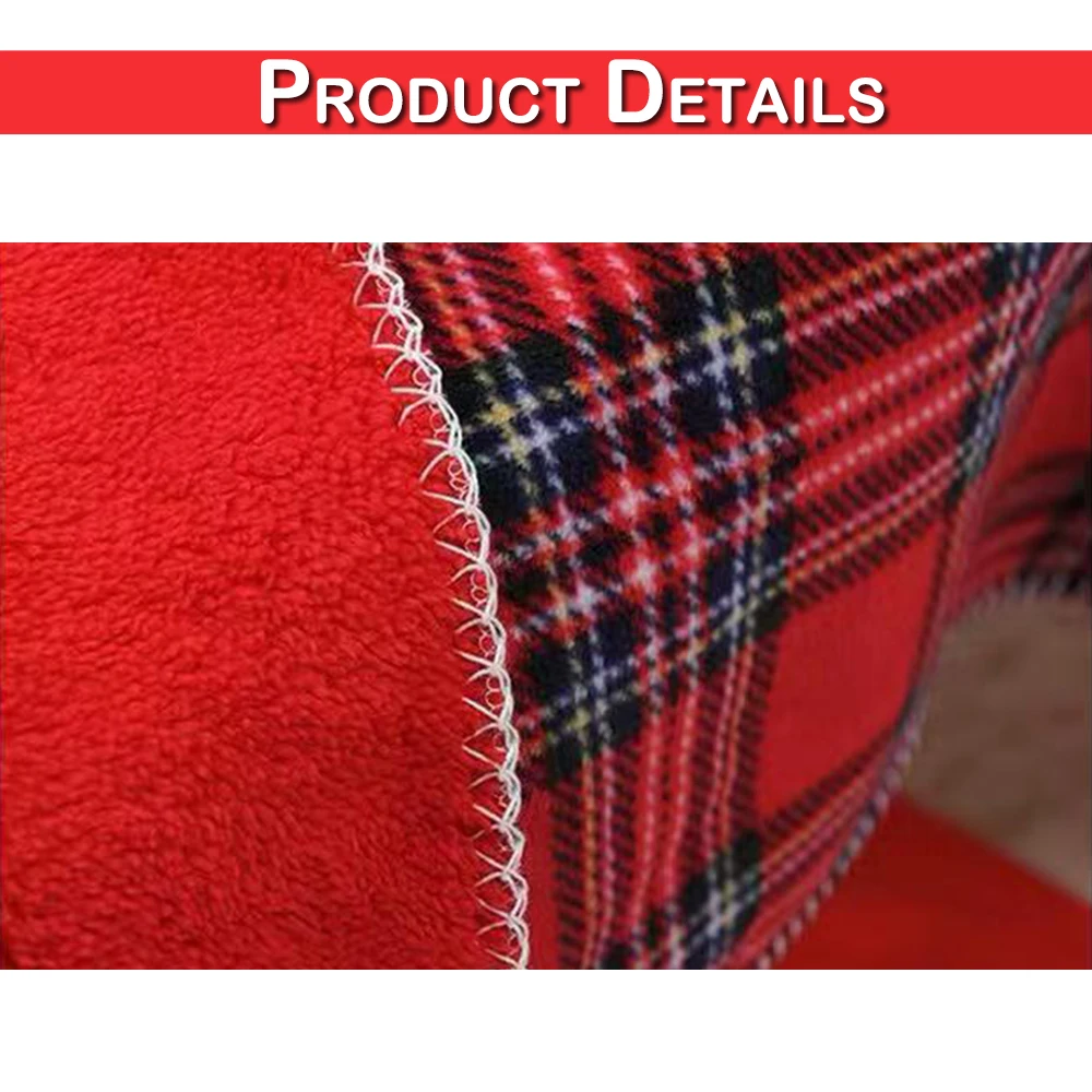 Christmas Throw Blanket Velvet Flannel Soft Plush Blanket Couch Sofa Bed Scottish Grid Blanket Winter Warm Wool Plaid Blankets