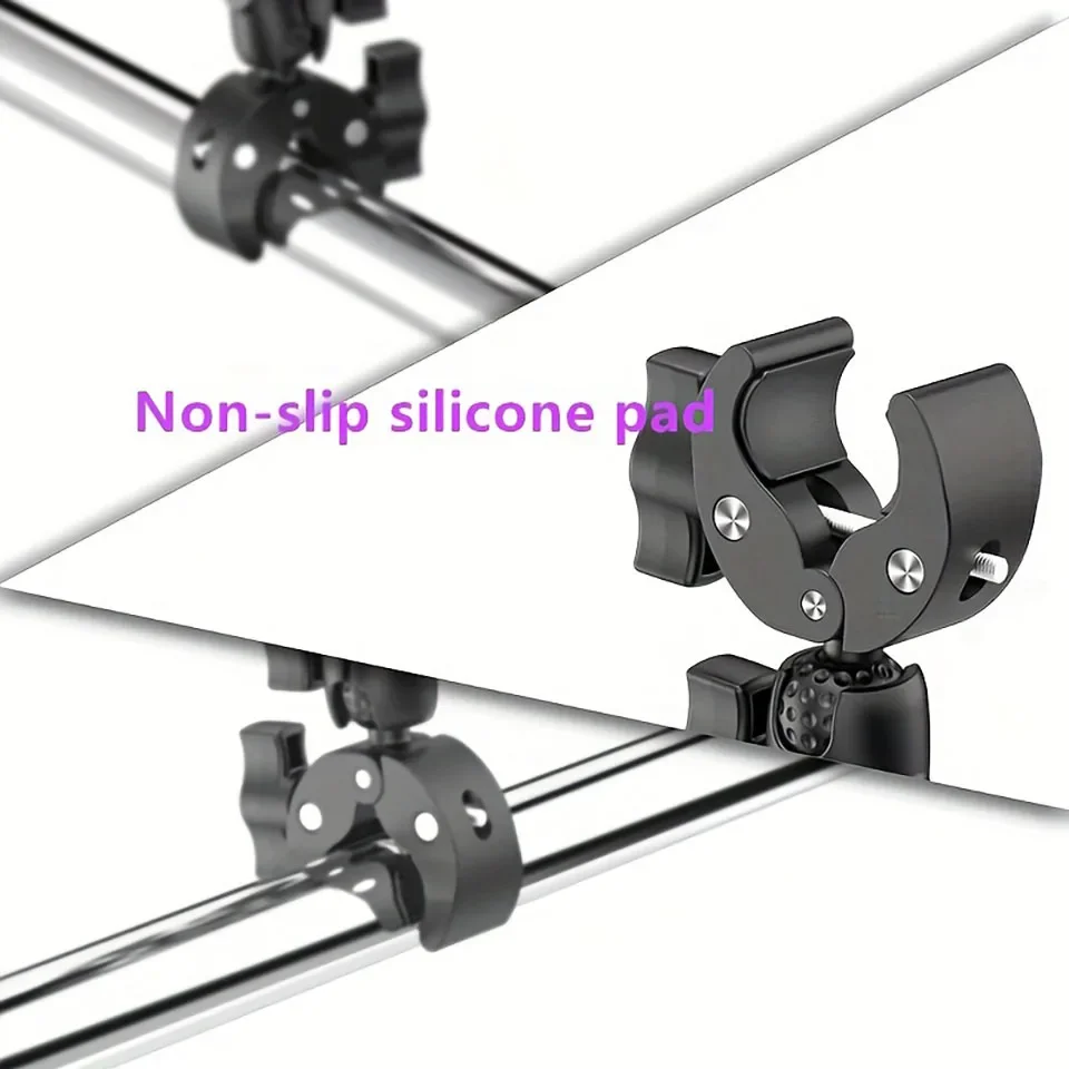 Двойной шарнирный зажим Super Clamp Magic Arm Clip 360° °   Двойной суперзажим для мотоцикла-зонтического велосипеда