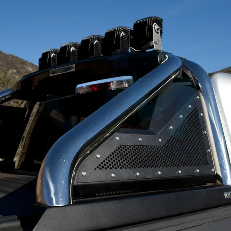 قضيب لف رياضي مخصص من Jiaming Factory مع ضوء للملحقات الخارجية Hilux Revo Rocco Tacoma Ranger F150