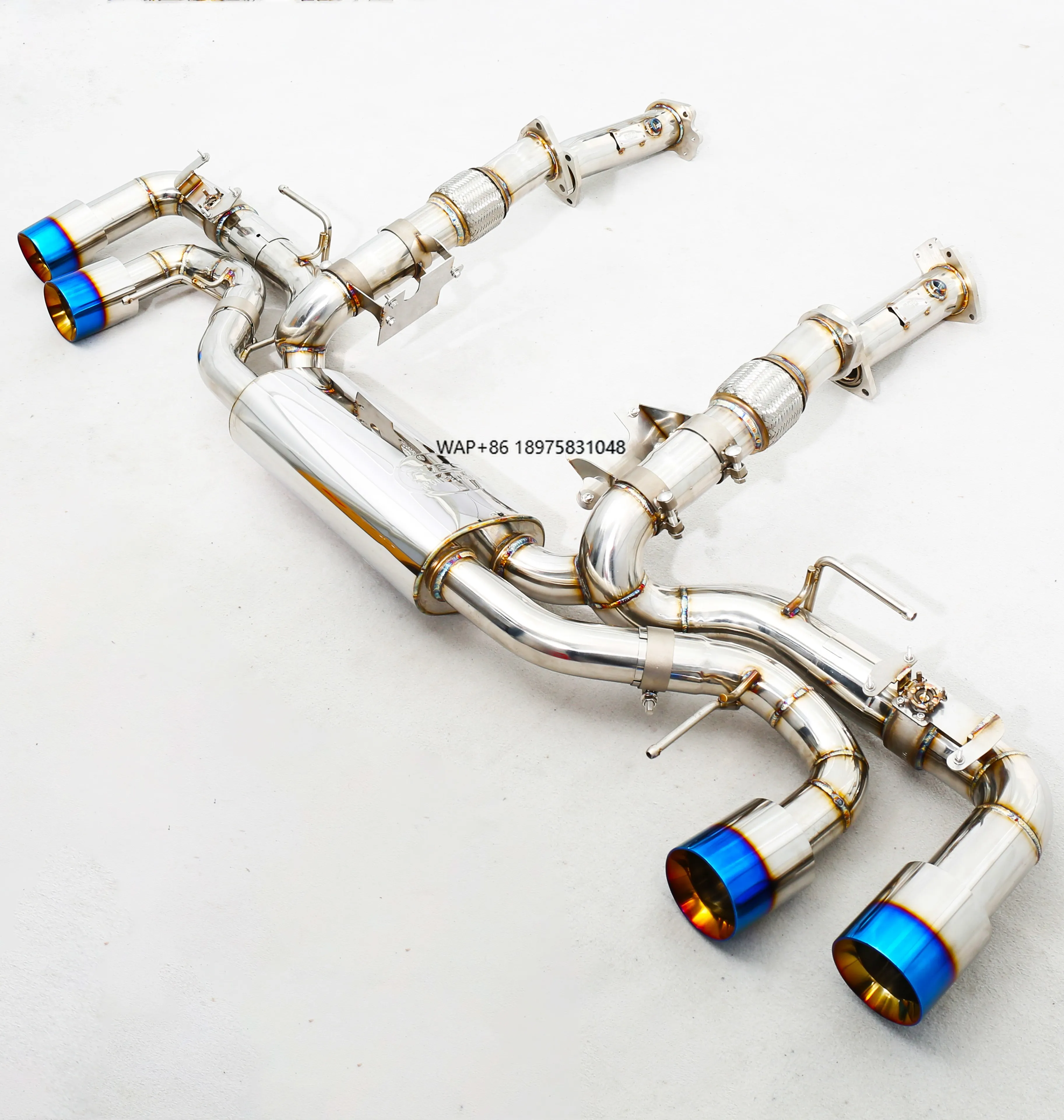 Custom 304 Stainless Steel/Titanium Valved Exhaust System Designed Specifically for C8 6.2L