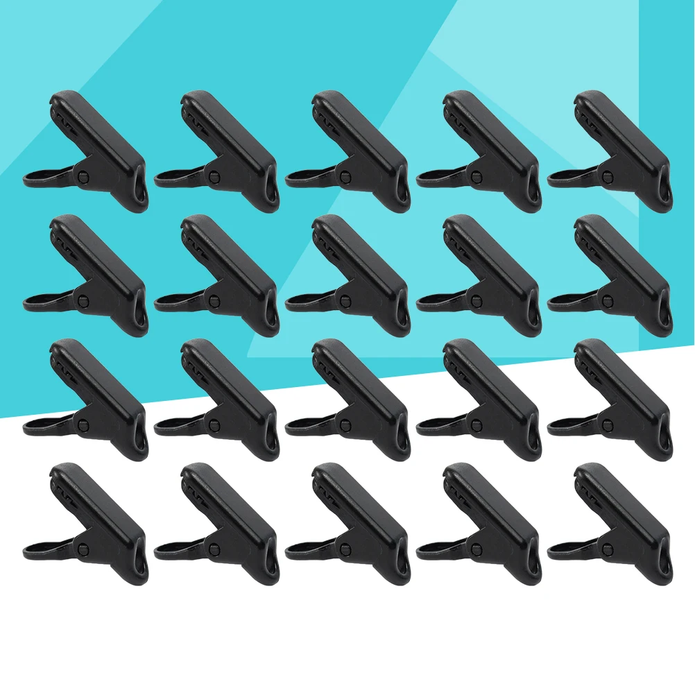 

40Pcs Tent Tighten Clips Exquisite Barb Design Alligator Mouth Tarp Clamps for Outdoor Camping Shelters Clamp Tarp Clips