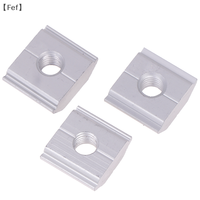5pcs 21.2mm 22.3mm 23.7mm Solar Panel Mounting Aluminum Alloy Bracket End Mid Clamp T-Blocks Square Nuts M8 T-Sliding Nut