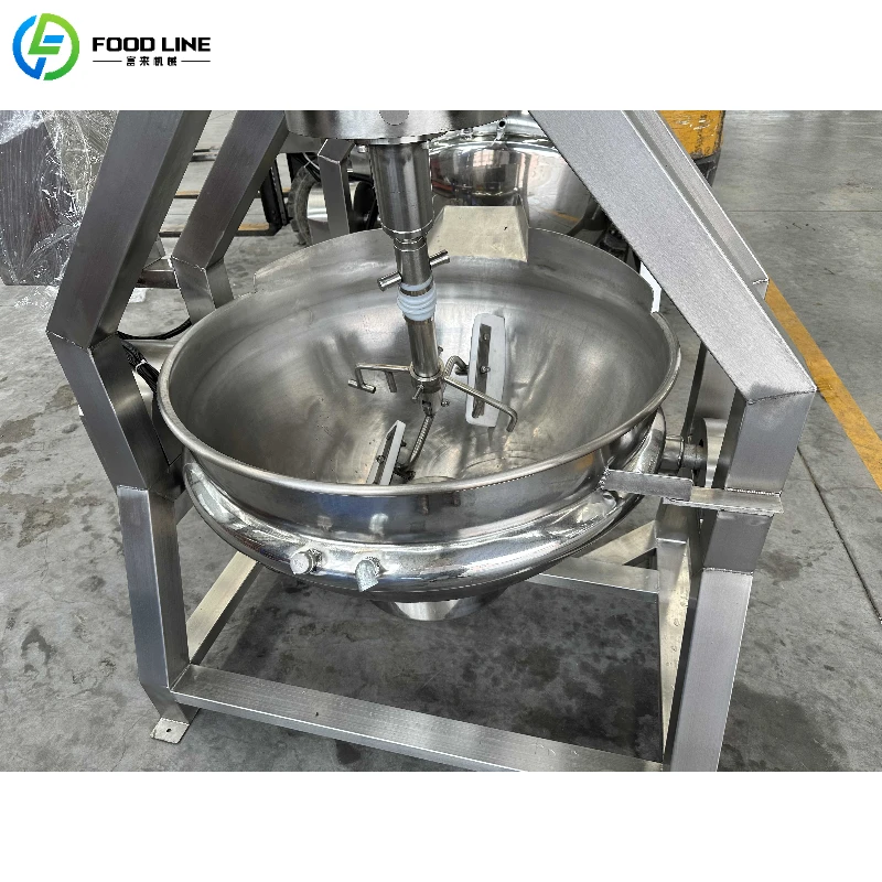 Sanitary Food-Grade 304 Stainless Steel Planetary Mixing Pot with Advanced PLC Control System
