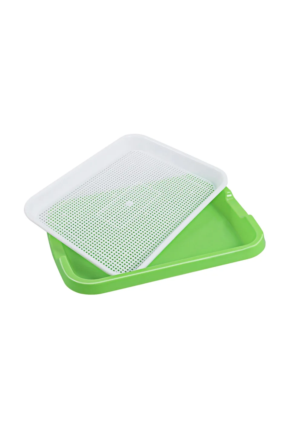 Sprouter Tray Bpa Free PP Material Seed Growing Tray Soil Free Sprouting Multiple Seeds High Budding Rate Grid Design Prevent