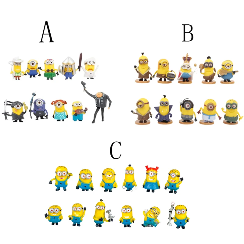 Nuevas Cápsulas de Juguetes Coleccionables: Minions del Reino Dorado, Gru, Kevin, Bob, Figuras de Acción 3D de Ojos Animados de Despicable Me para Niños, Regalos de Navidad