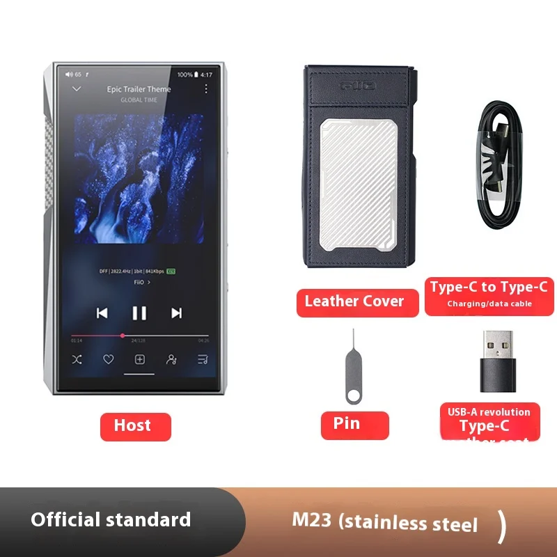 FiiO M23 Portable MP3 Player Android Intelligent Bluetooth Music Players 5.5" HD Lossless AK4499EX AK4191EQ 5500mAh Dual Output