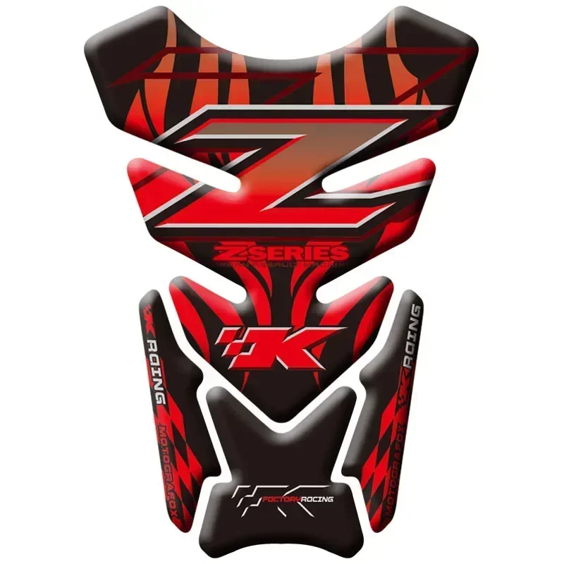 For KAWASAKI Z250 Z300 Z400 Z650 Z750 Z800 Z1000 Z900 Moto Tank Pad Protector 3D Gel Sticker Decal - 3