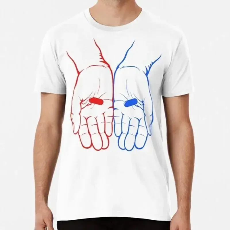 Red Pill Or Blue Pill the Matix S to 5XL Made in USA T Shirt