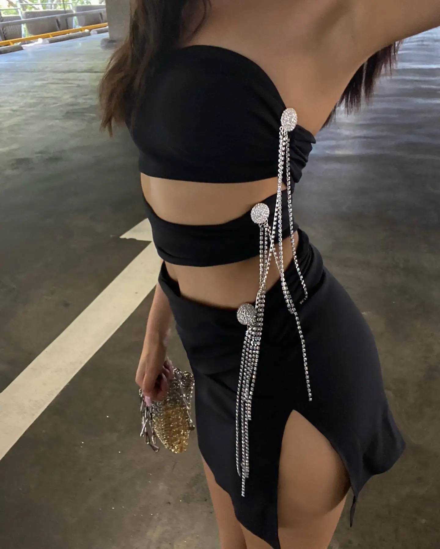 

Новое поступление 2023 года, комбинезоны для женщин, сексуальное облегающее короткое платье без бретелек, стильное платье для ночного клуба, платье для дня рождения