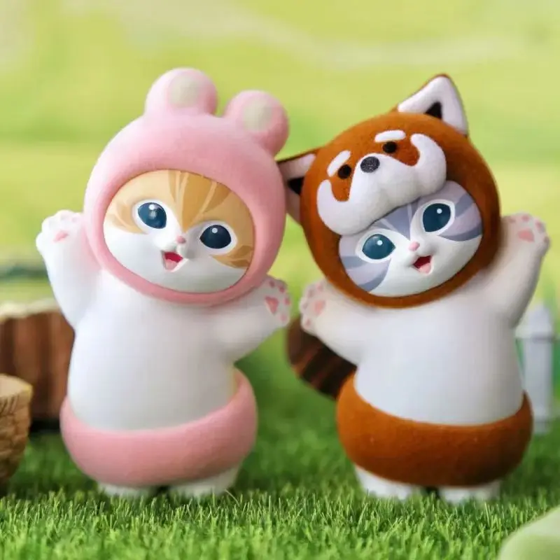 

Аутентичная серия Cat Lucky, волосатая вечерние слепая коробка, ручная работа, мягкий милый дизайн с медведем, модный орнамент, игрушки для подарков на день рождения