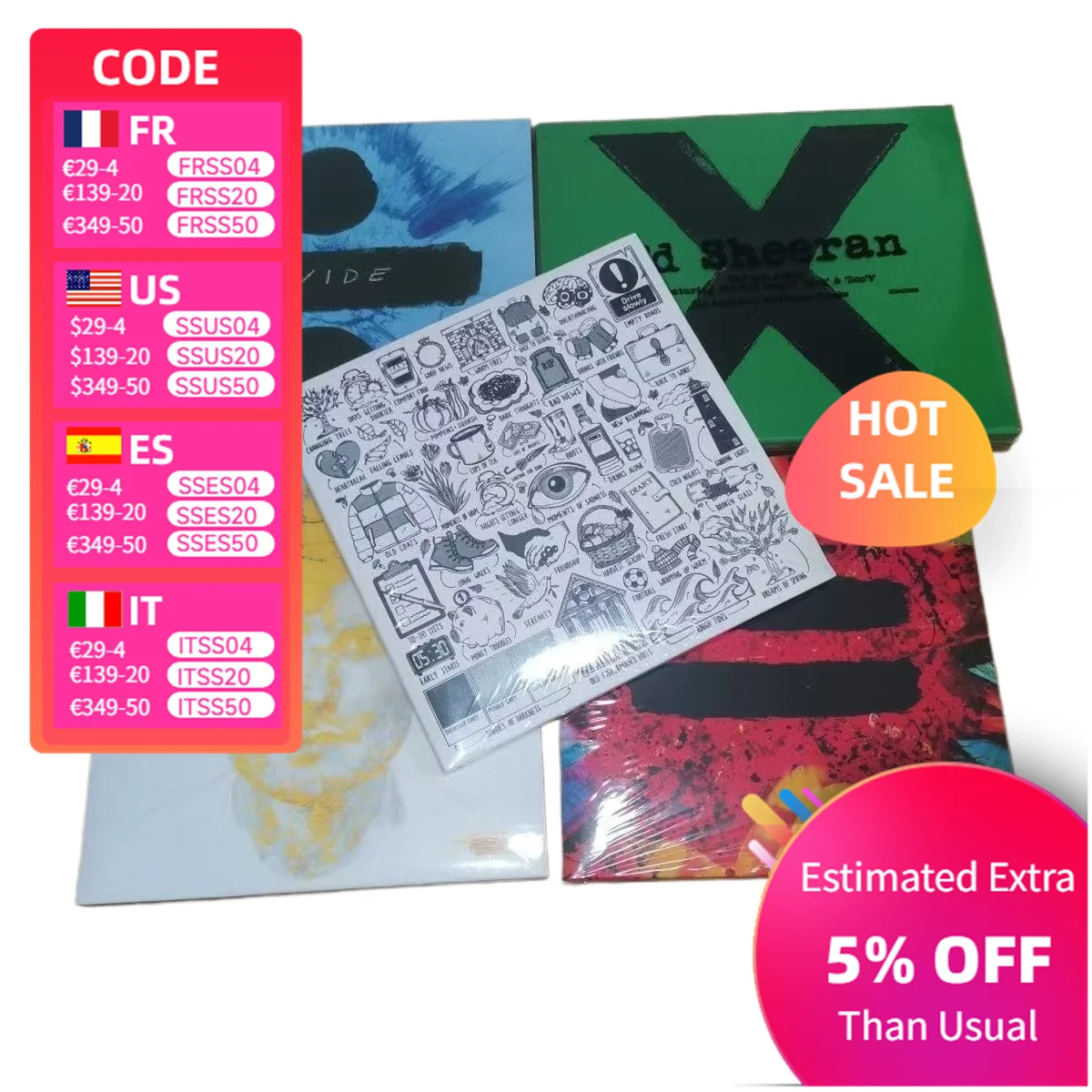 Huang Laoban CD Includes New Album.Five Copies Are Sold Together. As Shown in The Picture, British Pop Singer and Music Composer