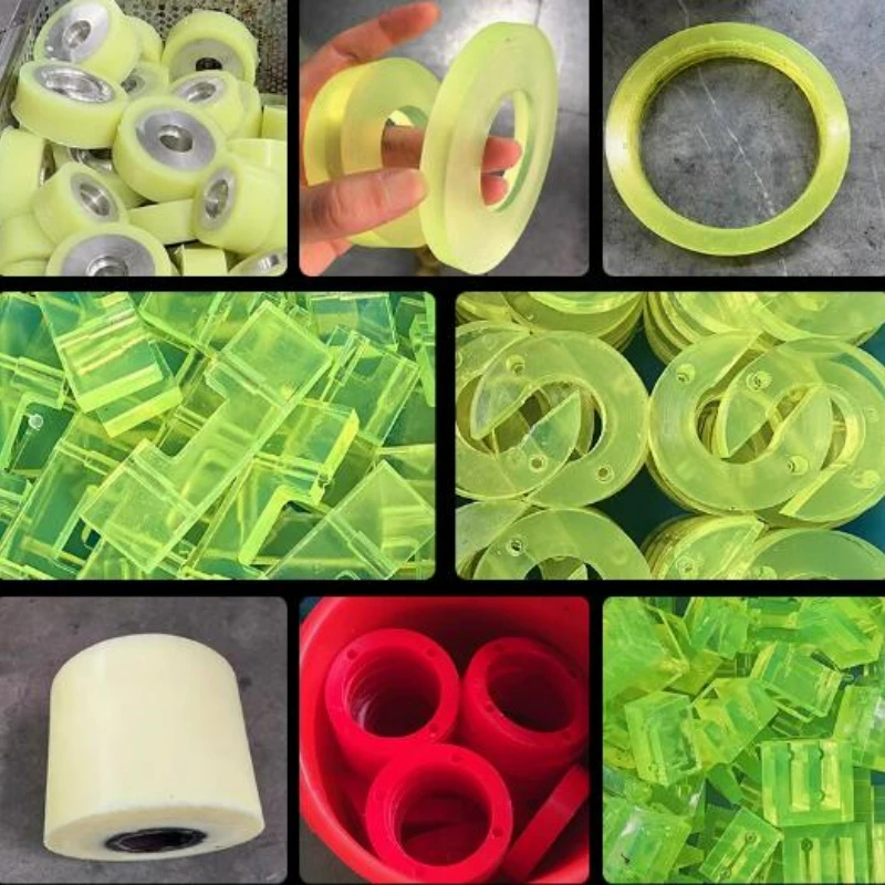 1-10pcs Colored PU Elastic Punching Cushion Pad PU Round Plate Rubber Spring Sheet Polyurethane Mould Sealing Gasket Fill