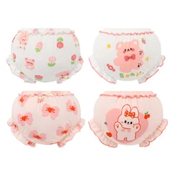 2pieces Kids Cotton Underwear Panties Girl Baby Infant Cute Big Bow Dots Shorts For Children Fashion Can Wear Outside Underpants