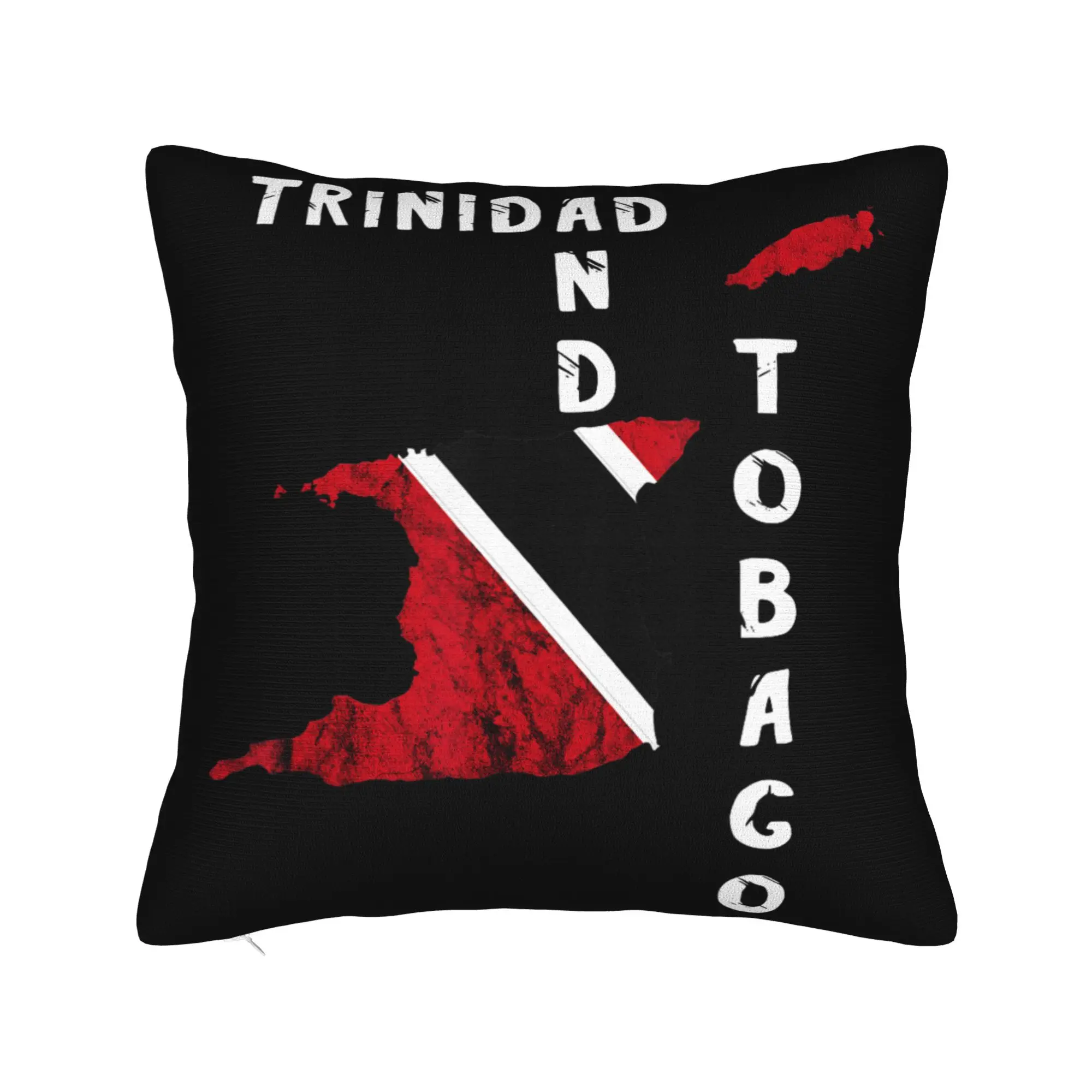 Decorative Pillowcases Trinidad and Tobago Flag Football Merchandise Bedroom  Pillow Case Cover Square Multi-Size