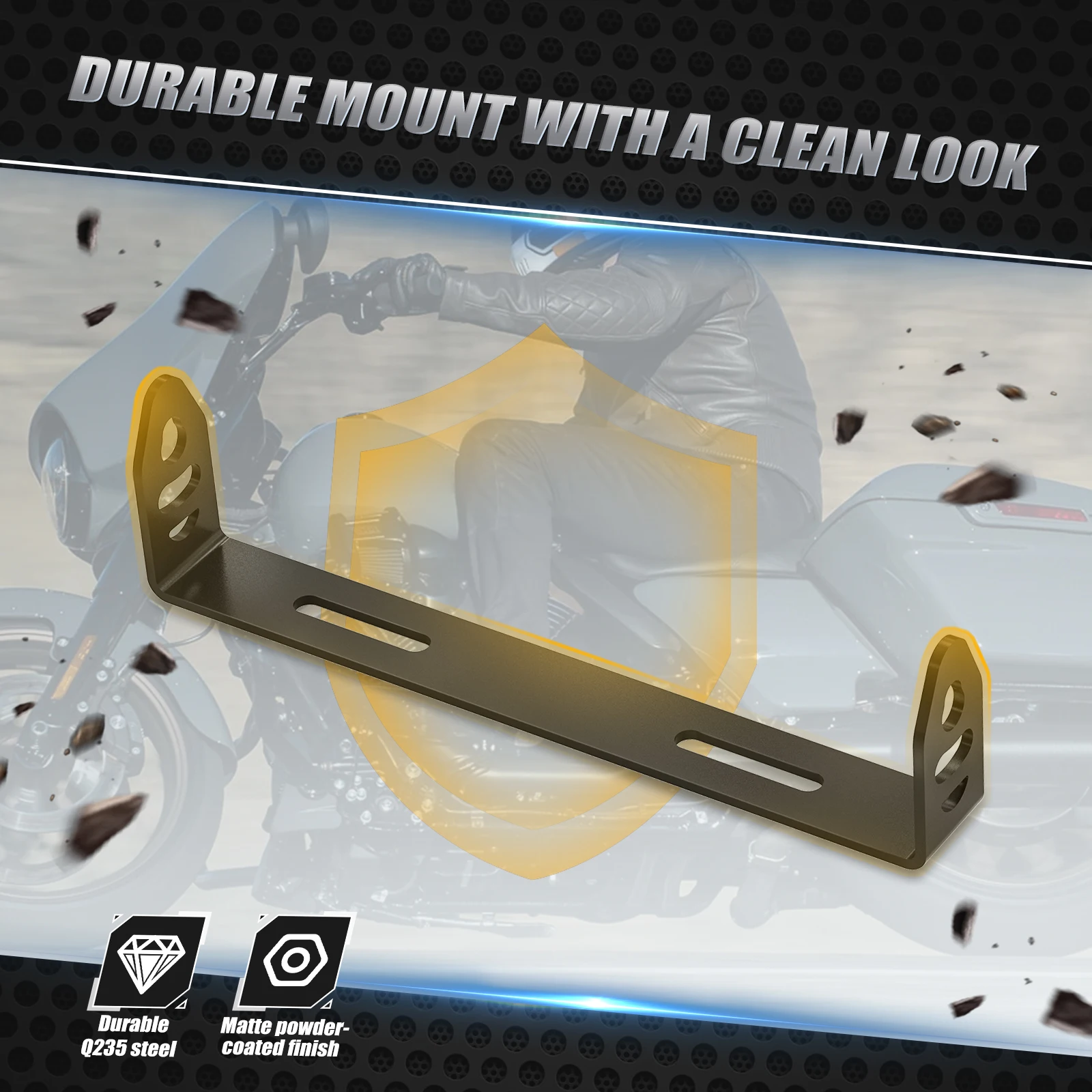 مجموعة نقل تركيب لوحة ترخيص إشارة الانعطاف الخلفية لـ Harley Touring Road King FLHR 94-2023 Softail Fat Boy FLFB 107 18-20