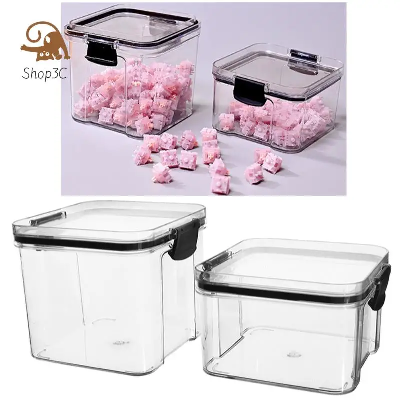 Keyboard Switches Container Storage Box PC Polycarbonate Switches Box For Mechanical Keyboard 460/700ml