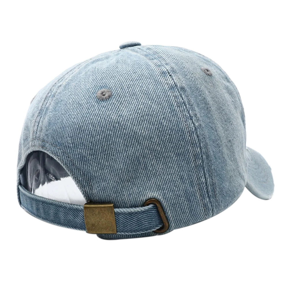 عالية الجودة بلدي المطرزة غسلها الدنيم قبعة بيسبول للرجال النساء كاوبوي واقية من الشمس قبعة Y2k أبي قبعات ترد لمكانها Gorras Hombre #4