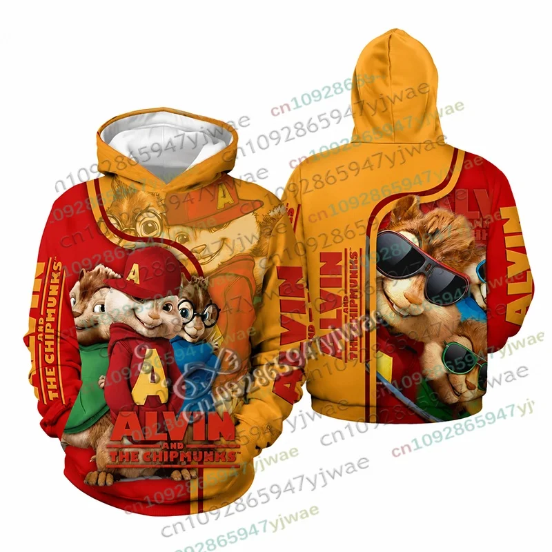 Autumn Alvin And The Chipmunks The Squeakquel's Sweatshirt For Best Friend Hoodies Halloween 3D Print Adult Kid Pullover