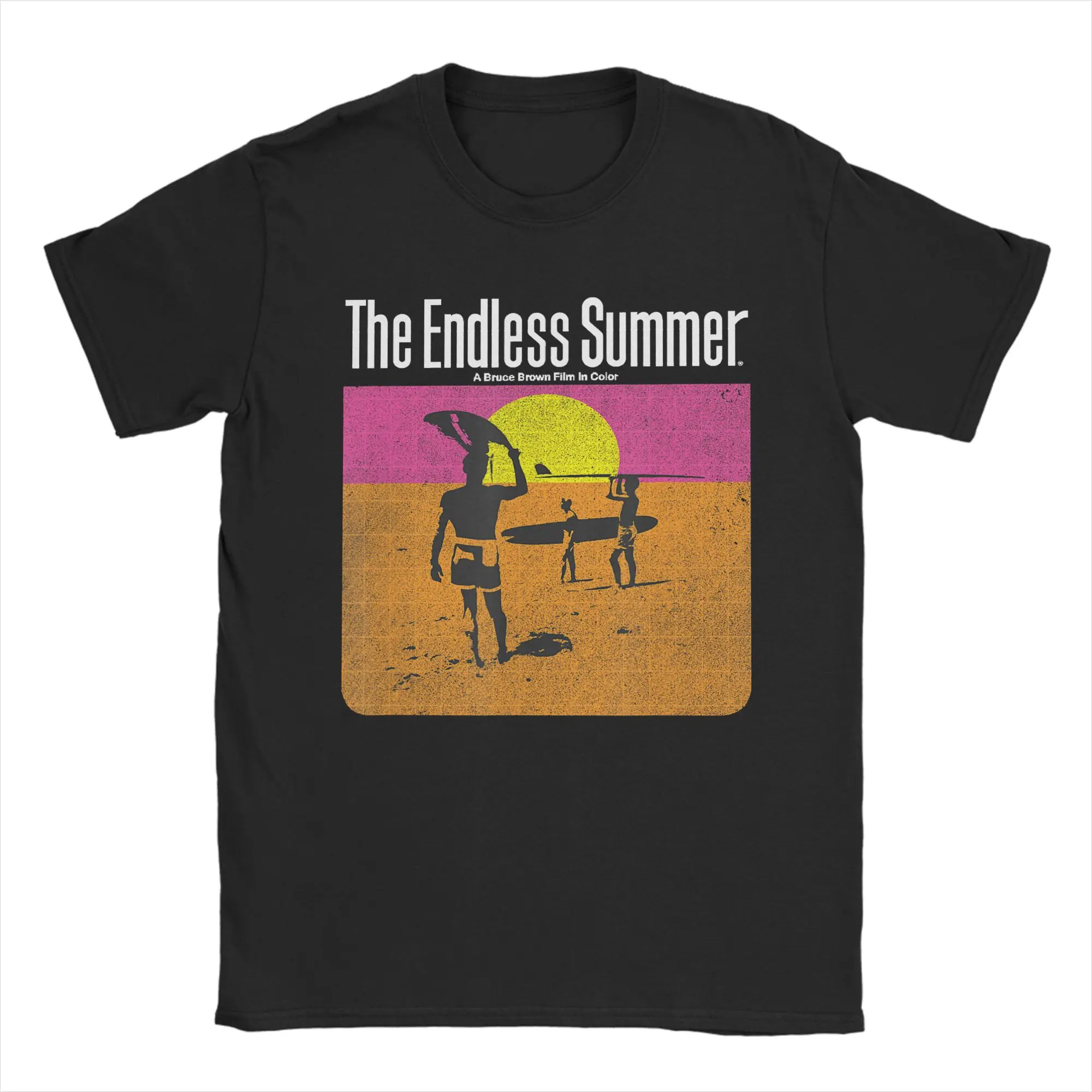 The Endless Summer 1966 Classic Surf Movie 60s T Shirts Men Cotton Novelty T-Shirt Crew Neck  Tees Short Sleeve Clothing 4XL 5XL