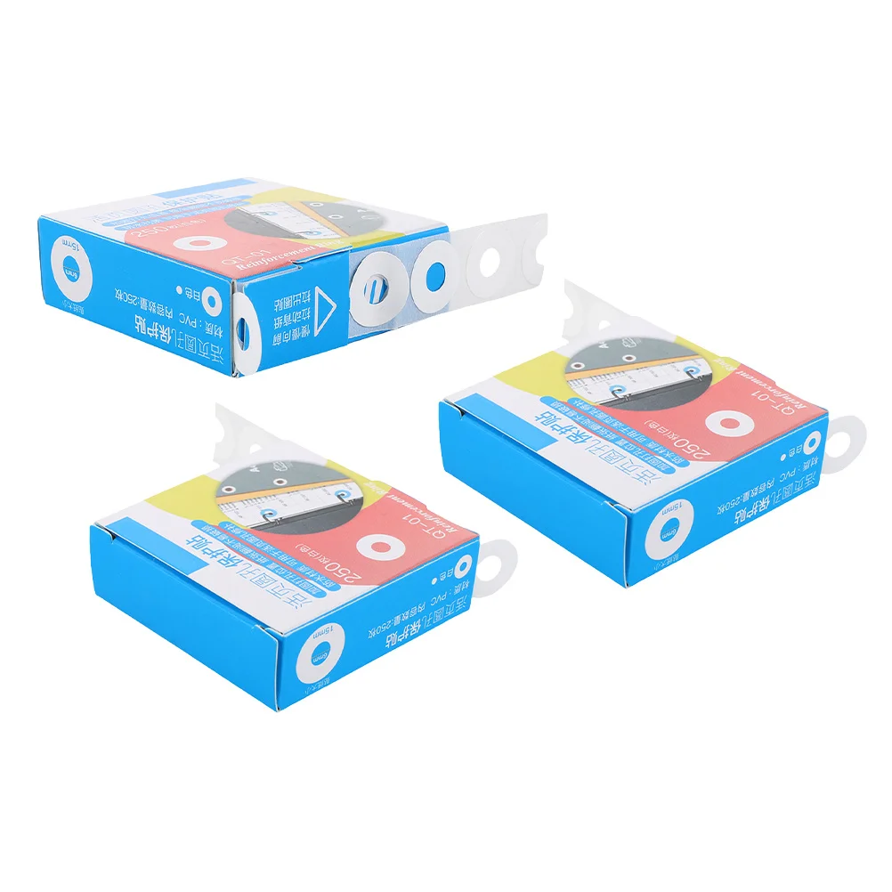 

750Pcs Punch Hole Reinforcement Stickers Clear Self-Adhesive Strong Adhesion for Paper Notebook Binder Loose Leaf Repair