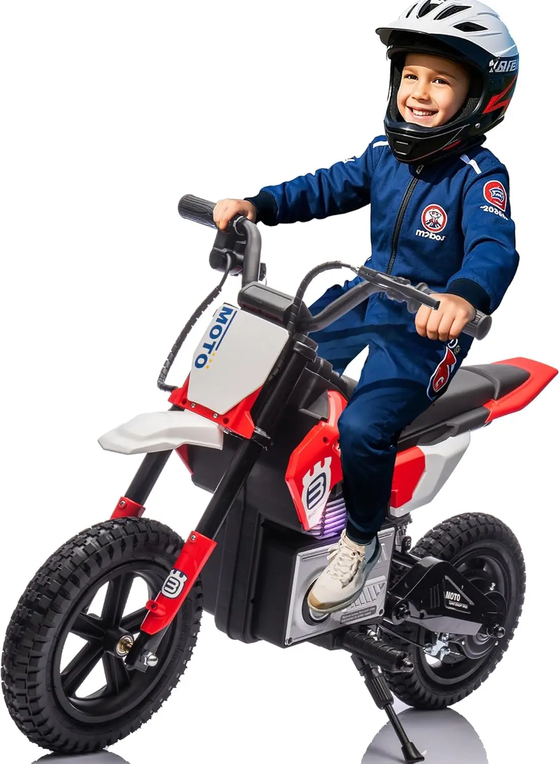 

Electric Motorcycle for Kids Ages 5-15, 24V 200W Higher Speed Electric Dirt Bike, Kids Ride On Motorcycle with Rear Wheel Shock