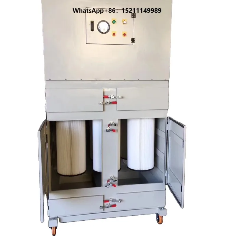 Auto Unloading Dust Extractor Air Pulse Jet Cleaning Cyclone Industrial Dust Collector for Woodwork