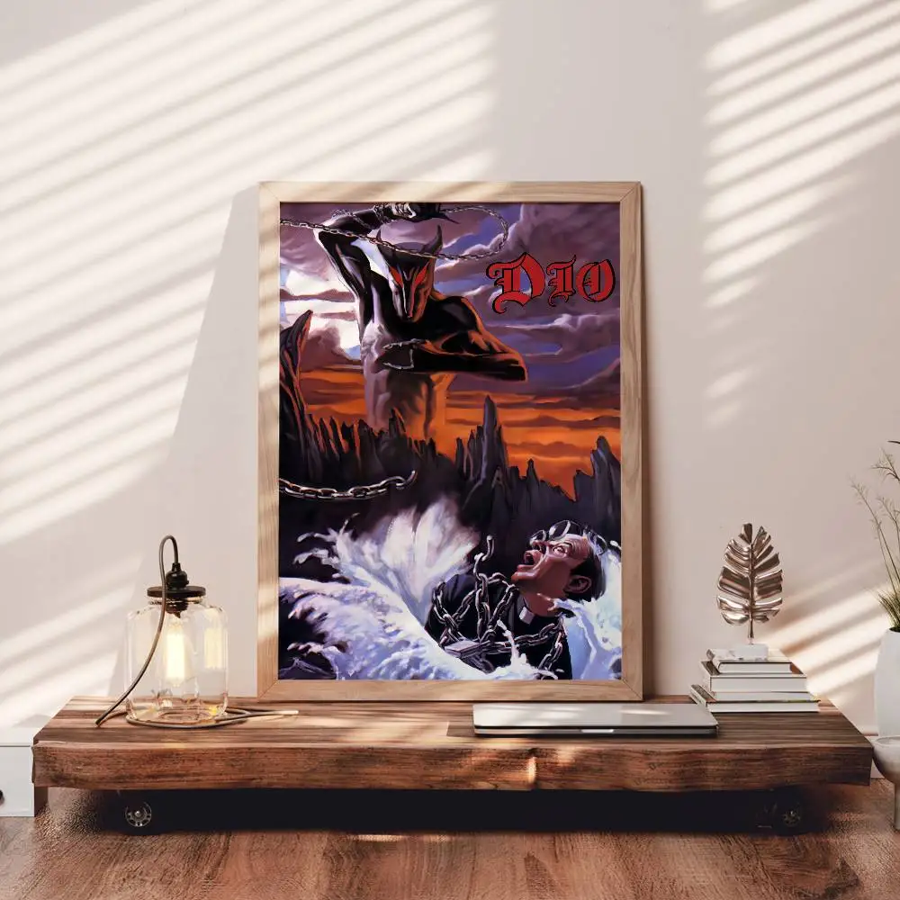 ملصق Holy Diver D-Dio ملصق فني ذاتي اللصق مقاوم للماء لغرفة المقهى والبار