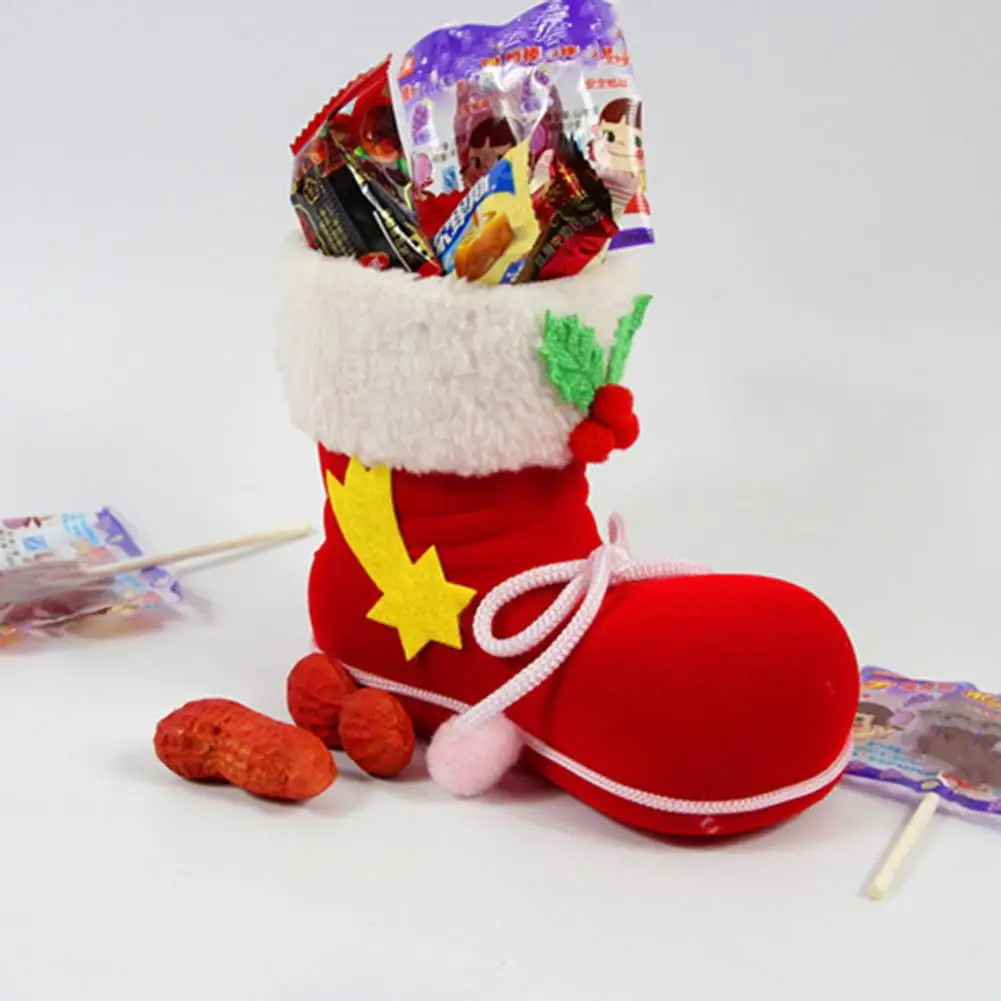 Christmas Boots Reused Gift Boots Increase Atmosphere Decorate Candy Holder Christmas Decoration Candy Boots Home Decoration