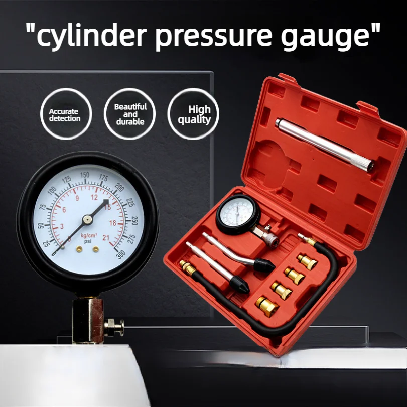 

Dual-purpose Cylinder Pressure Gauge For Cars And Motorcycles Multifunctional Pressure Gauge Repair And Inspection Tool