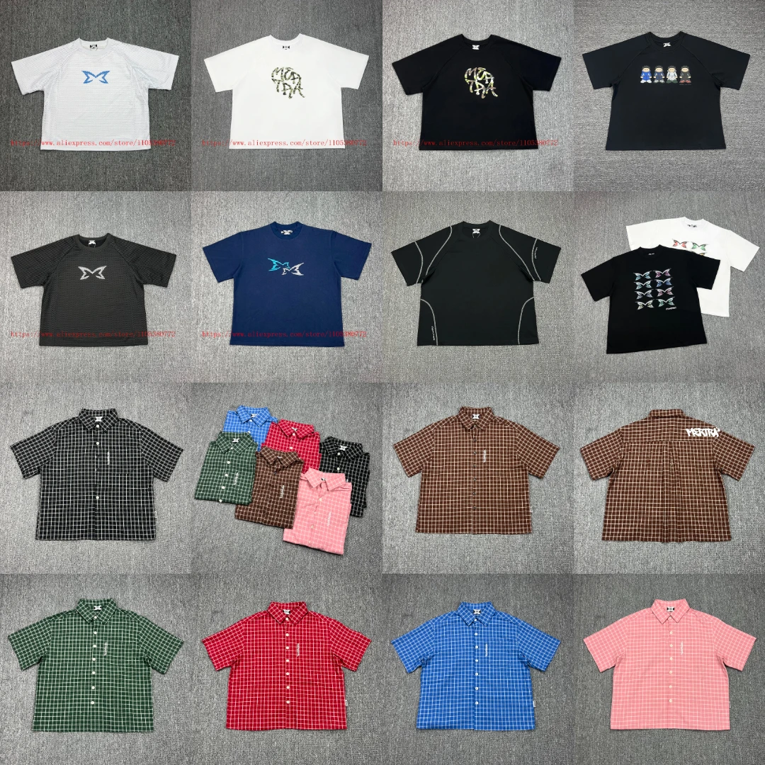 New Real Photos Mertre Men's Casual Oversized T-shirt Shirt 27 Styles Mertre High Quality Short Sleeve Top TEE Quick Delivery